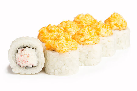 Ролл Лава с крабом