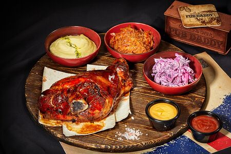 Свиная рулька в пивной глазури