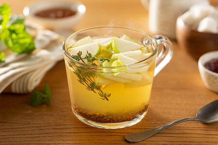 Гречишный чай с яблоком