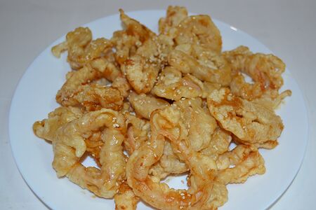 Кальмар в нежном кляре