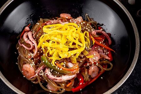 Чапче с морепродуктами