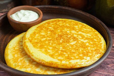 Мордовские пшенные блины Пачат