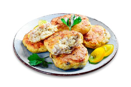 Котлета куриная с грибами