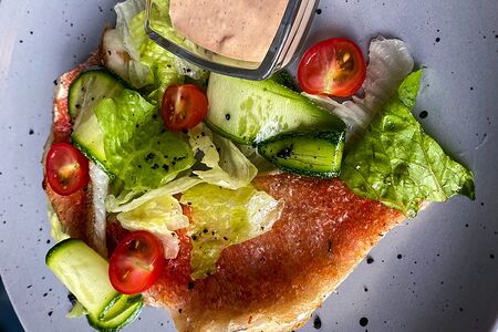 Окунь жареный