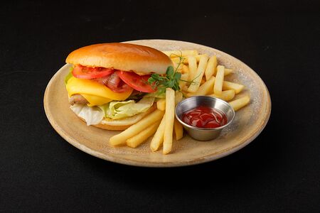 Бургер с куриным филе