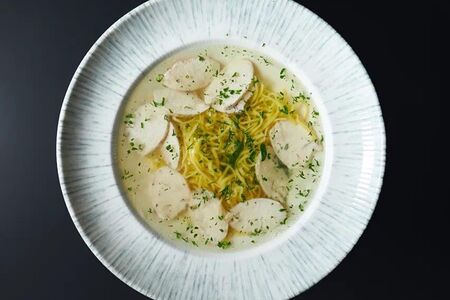 Суп токмач с курицей