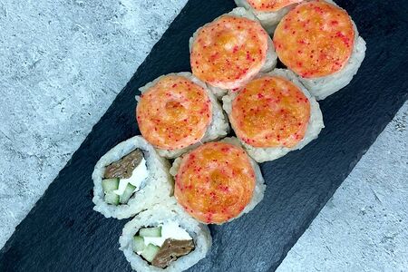 Запеченный с лососем