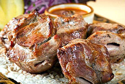 Шашлык из cвинoй шейки