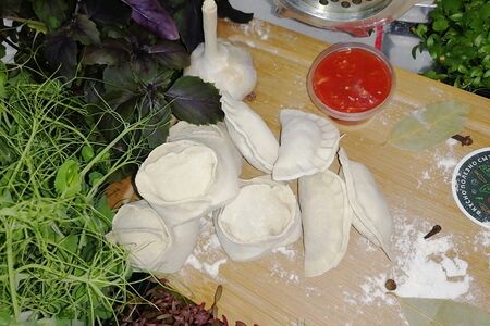 Манты с говядиной и картофелем