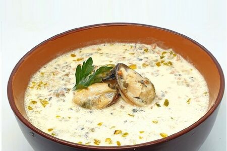 Суп сливочный с мидиями