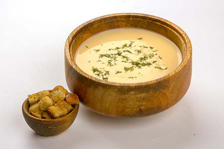 Суп-крем сырный с сухариками