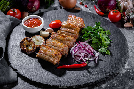 Шашлык из бараньих семечек