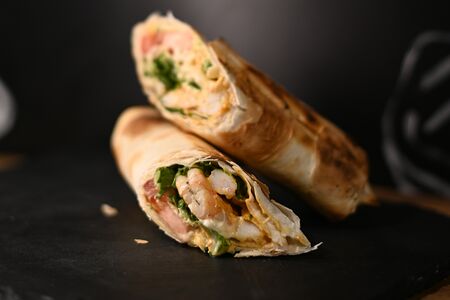 Шаурма с креветкой