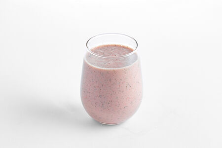 Смузи ванильная клубника с мятой