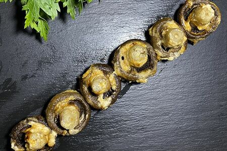 Грибы на мангале