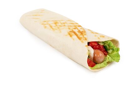 Тортилья с сосиской гриль