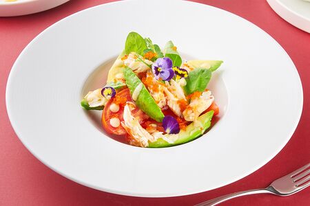 Салат с крабом