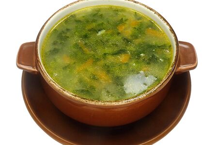 Суп из шпината с говядиной