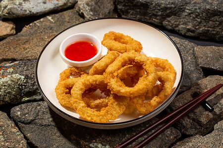 Кольца кальмара в кляре