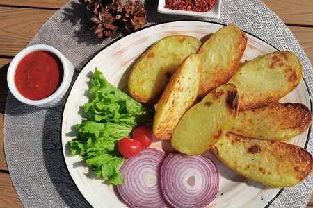 Шашлык из картофеля