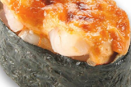 Запеченные суши с креветкой