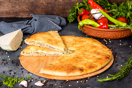 Осетинский пирог с капустой Къабускъаджын