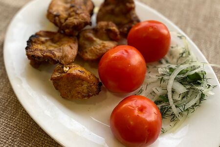 Шашлык из куриного бедра