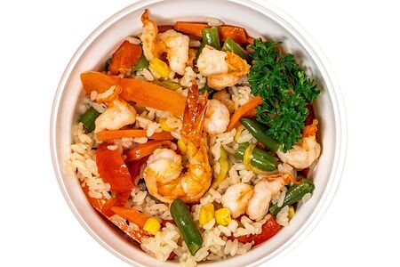 Рис с креветками