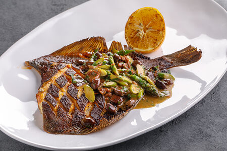 Камбала на гриле