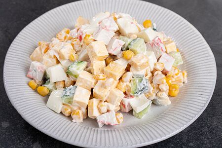 Салат с крабовым мясом