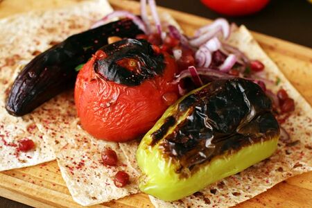 Перец болгарский на мангале