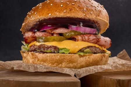 BBQ бургер с говядиной