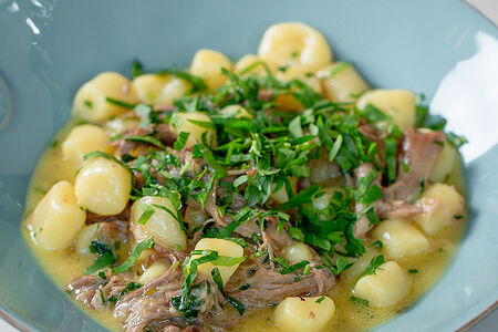 Ньокки с томленой уткой