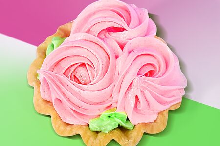 Пирожное Корзинка с белковым кремом