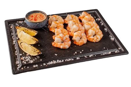 Креветки тигровые с мангала