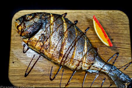 Дорадо на мангале