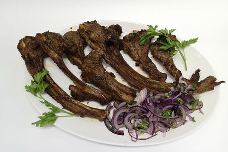 Шашлык из бараньей корейки