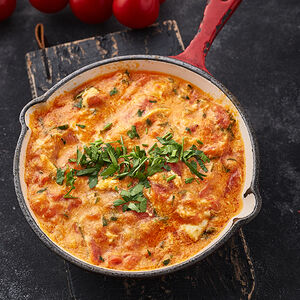 Ձվածեղ լոլիկով