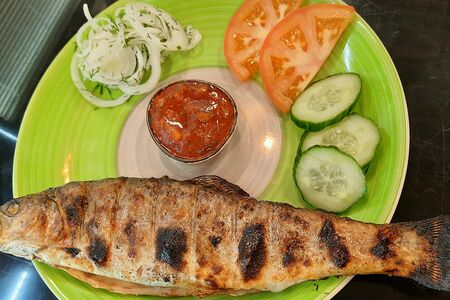 Форель на углях