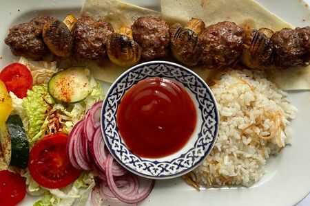 Грибы кебаб