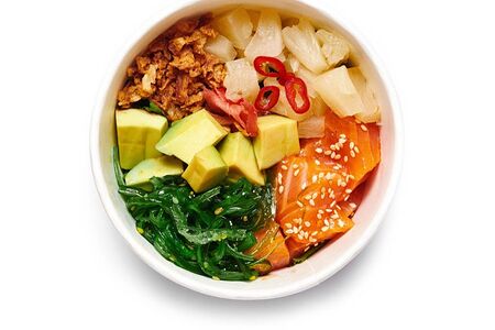 Поке с лососем спайс New