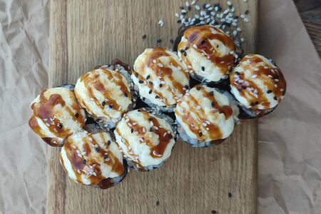 Сырный лосось огонь