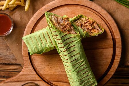 Шаурма Классика, лаваш Зеленый шпинат