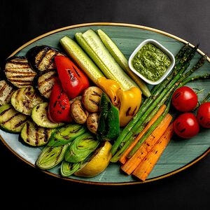 Գրիլ բանջարեղենի ափսե