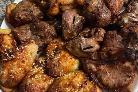 Шашлык из cвинoй шейки