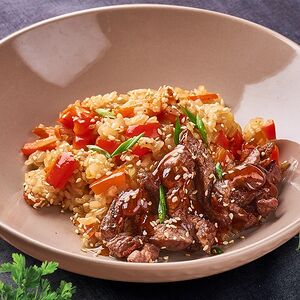 Тяхан с говядиной