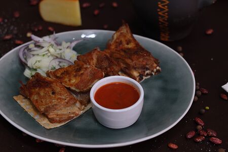 Шашлык из бараньих семечек