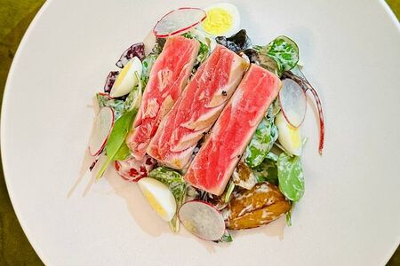 Салат нисуаз raw тунцом