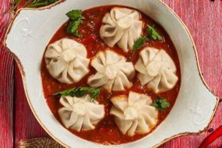 Хинкали-микс в грузинском соусе