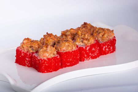 Ролл Угорь с лососем